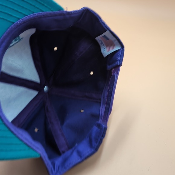 Vtg Purple Teal " Make It‎ A Bud Light" Hat One Size Fits All USA Snapback NWOT - Picture 8 of 13